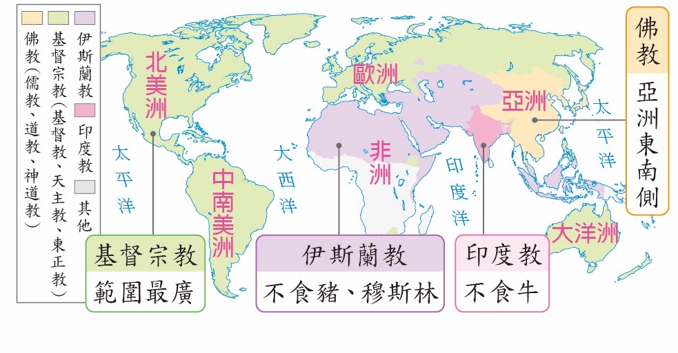 世界人種分佈圖