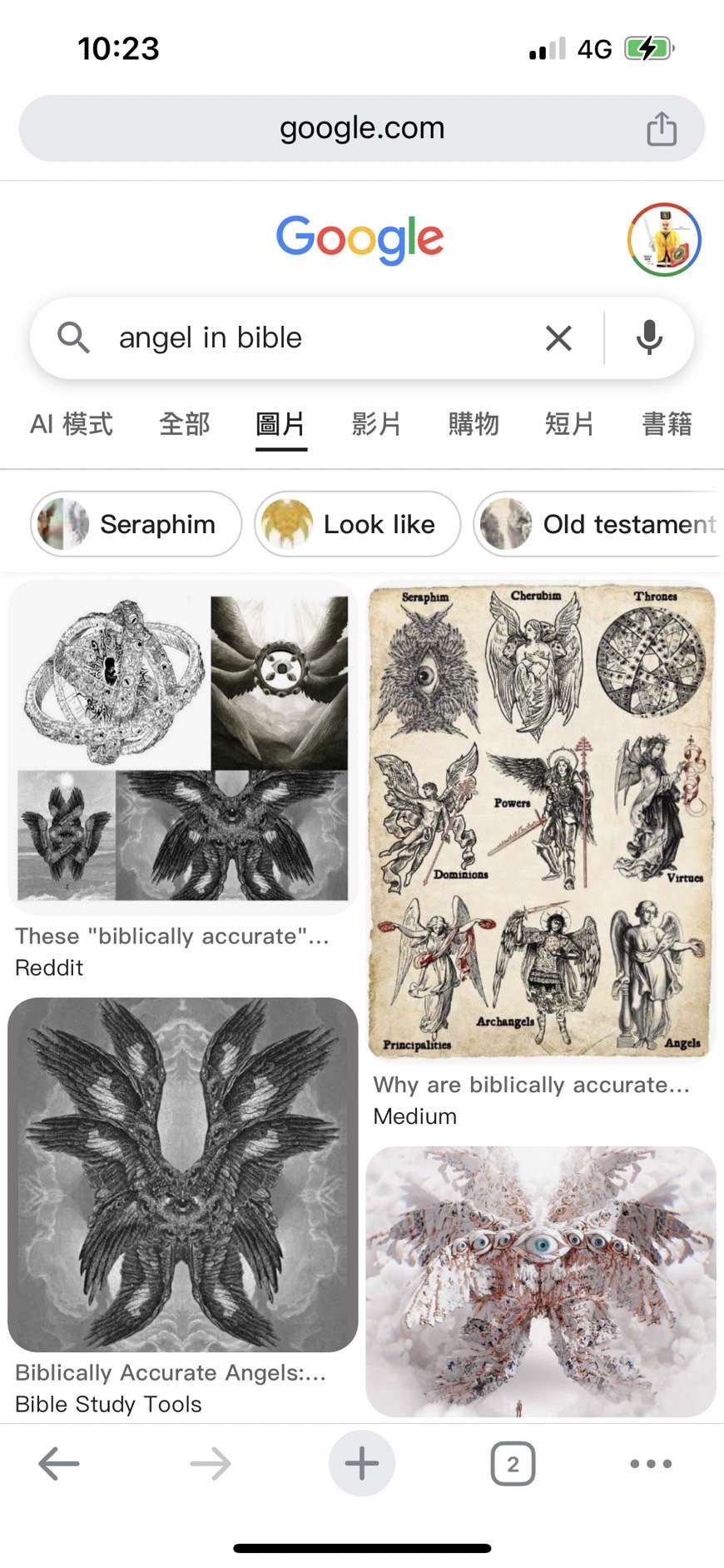 天使形態對比圖