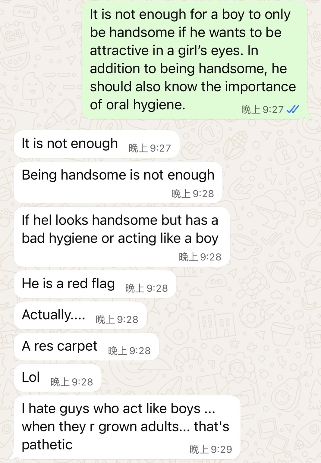 和住在埃及的白人網友討論飯後剔牙的重要性